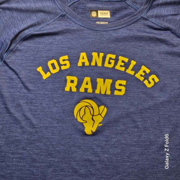 Blue and yellow team apparel Los Angeles Rams long sleeve size XXL - Picture 2 of 5